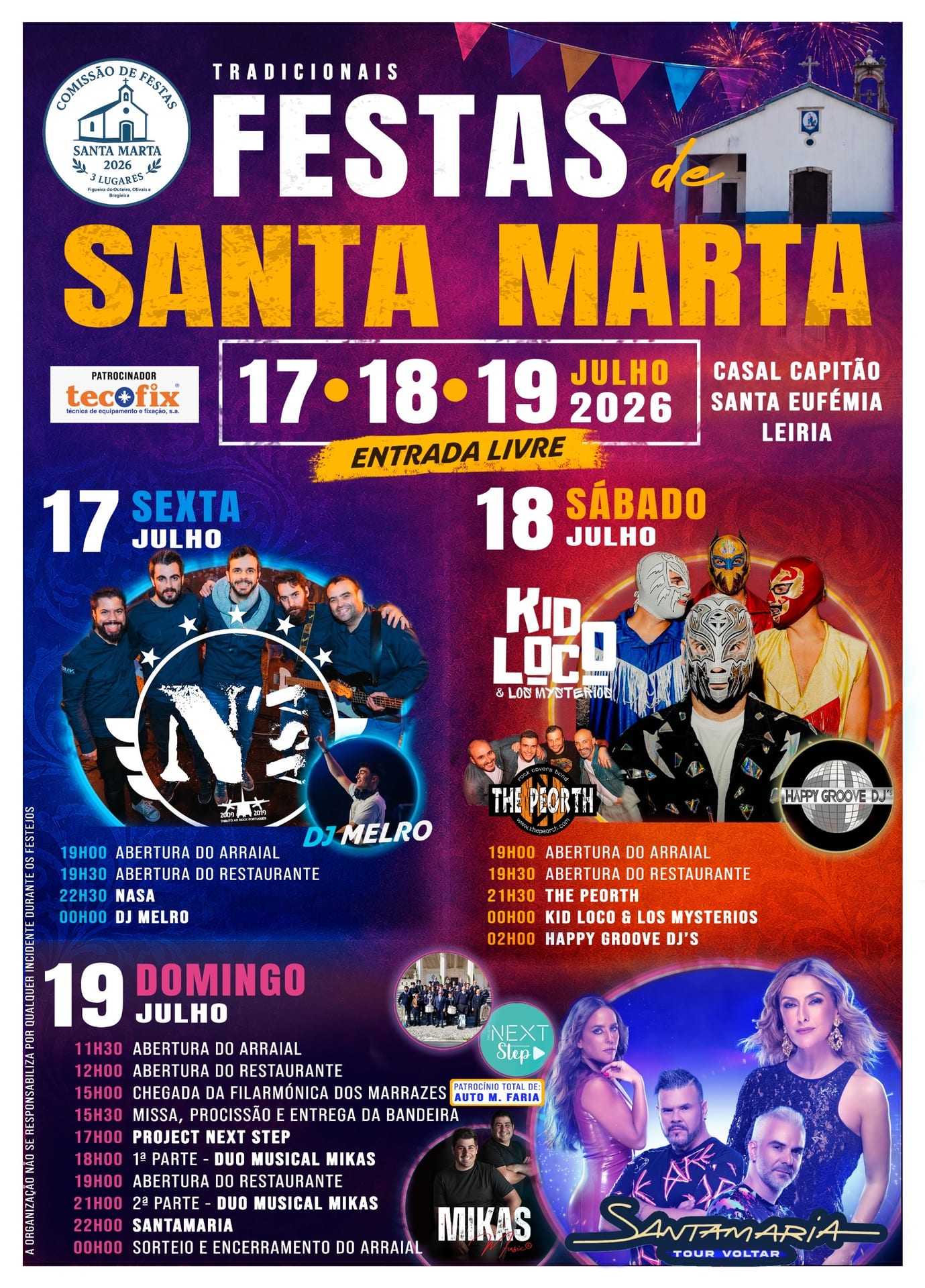 Cartaz de Festas de Santa Marta