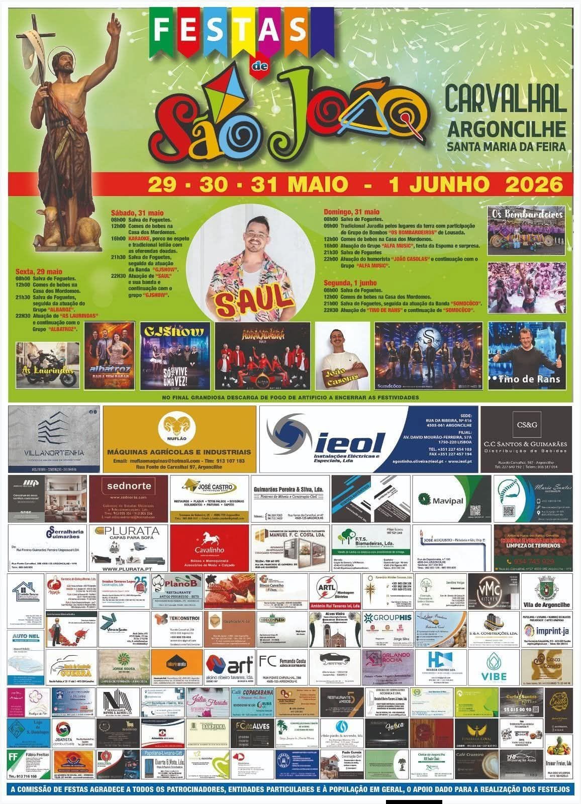 Cartaz de Festas de São João