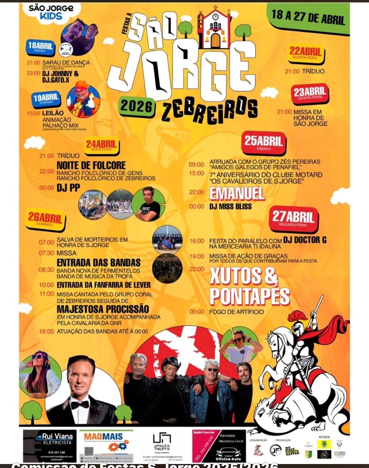 Cartaz de Festas de São Jorge