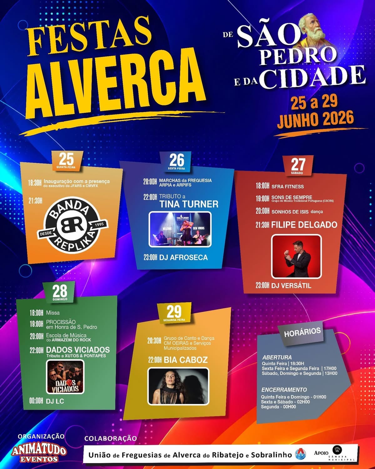 Cartaz de Festas de São Pedro e da Cidade