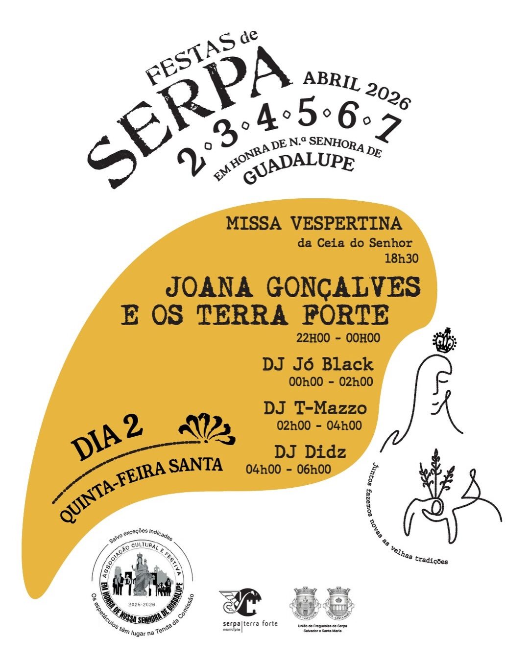 Cartaz de Festas de Serpa em Honra de N.ª Sr.ª de Guadalupe