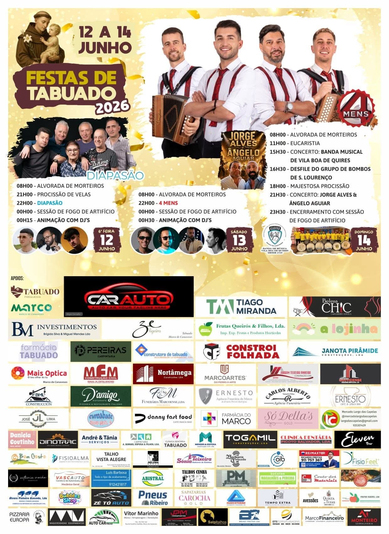 Cartaz de Festas de Tabuado