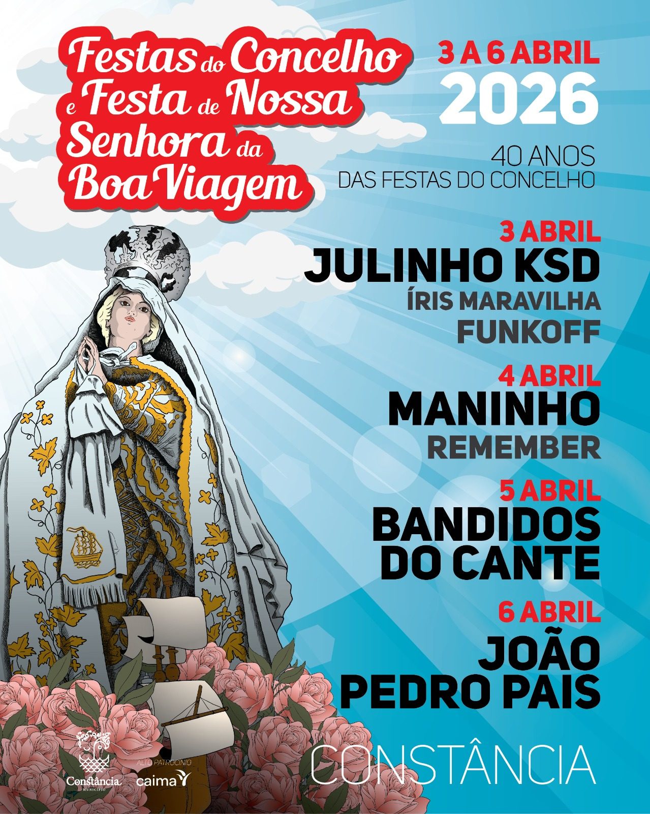 Cartaz de Festas do Concelho e Festa de N.ª Sr.ª da Boa Viagem