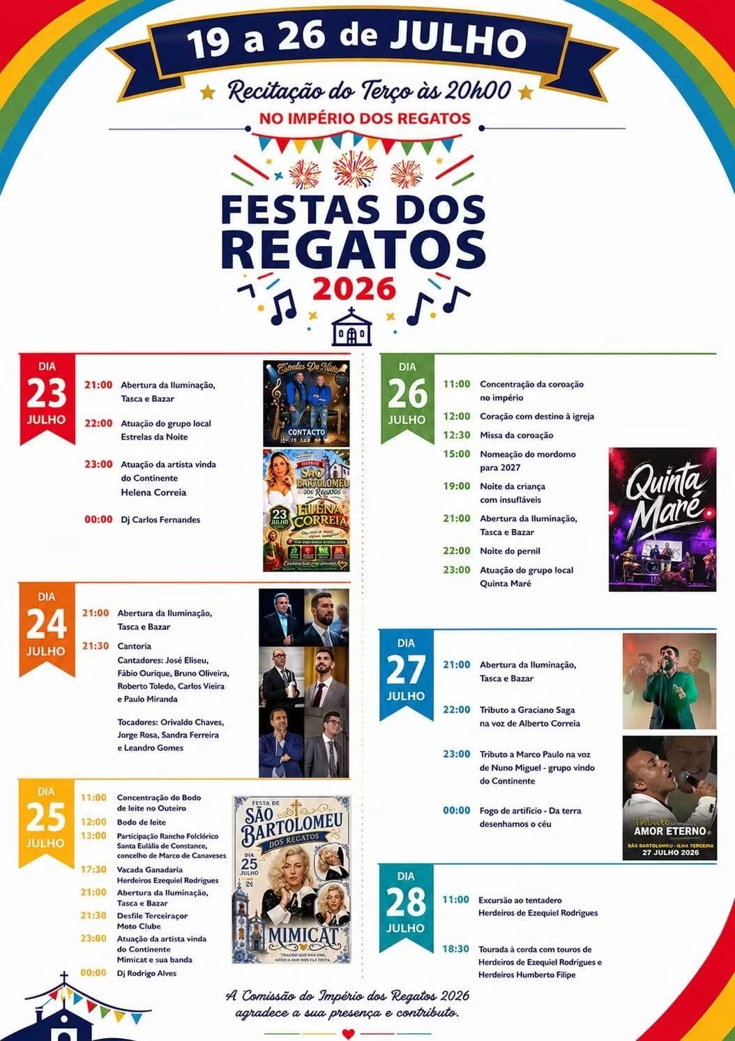 Cartaz de Festas dos Regatos