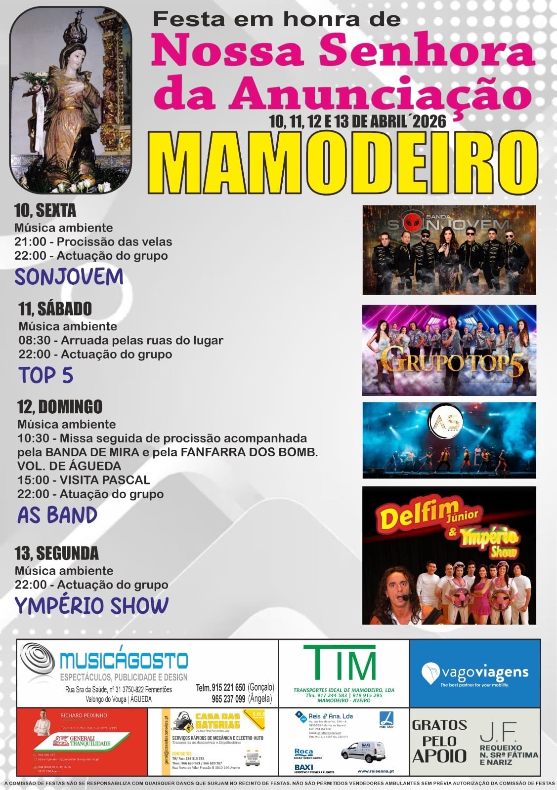 Cartaz de Festas em Honra da N.ª Sr.ª da Anunciação