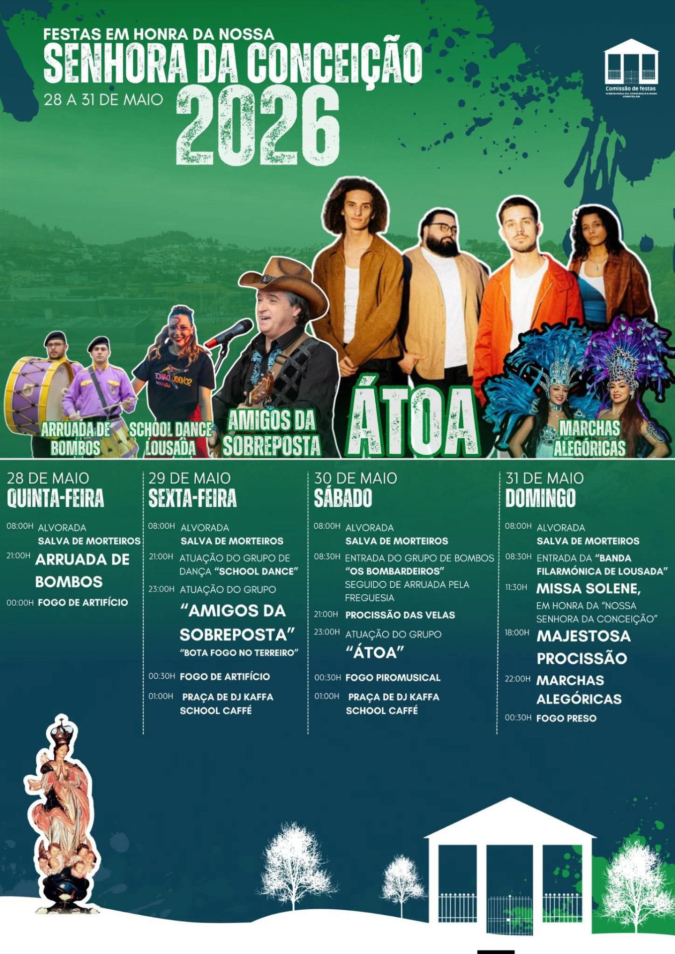 Cartaz de Festas em Honra da N.ª Sr.ª da Conceição