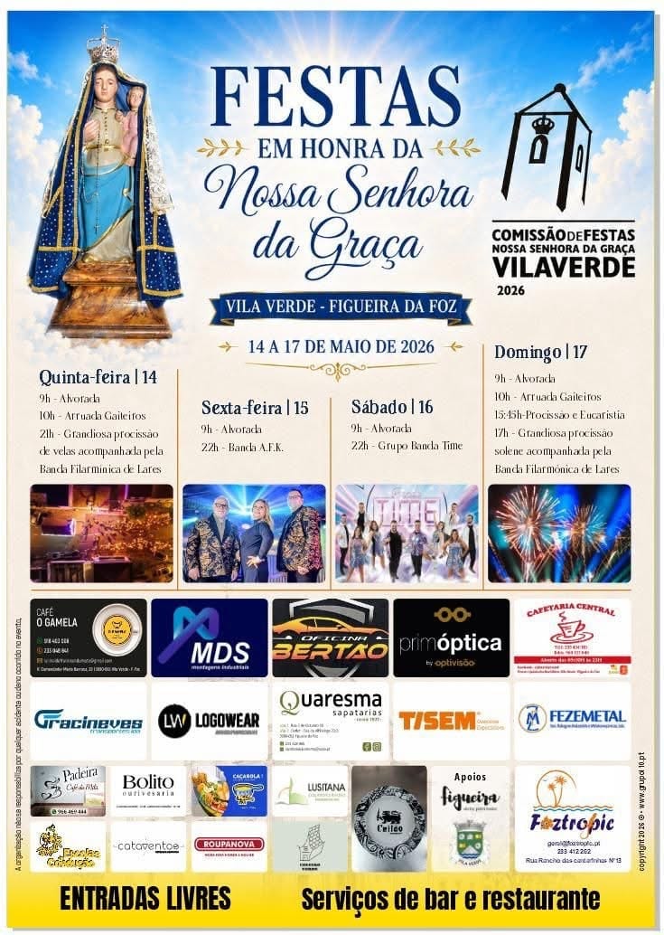 Cartaz de Festas em Honra da N.ª Sr.ª da Graça