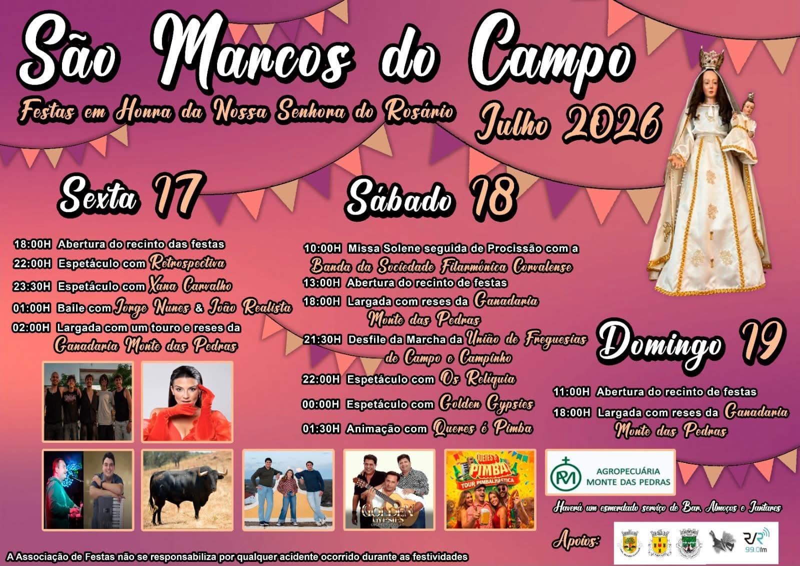 Cartaz de Festas em Honra da N.ª Sr.ª do Rosário