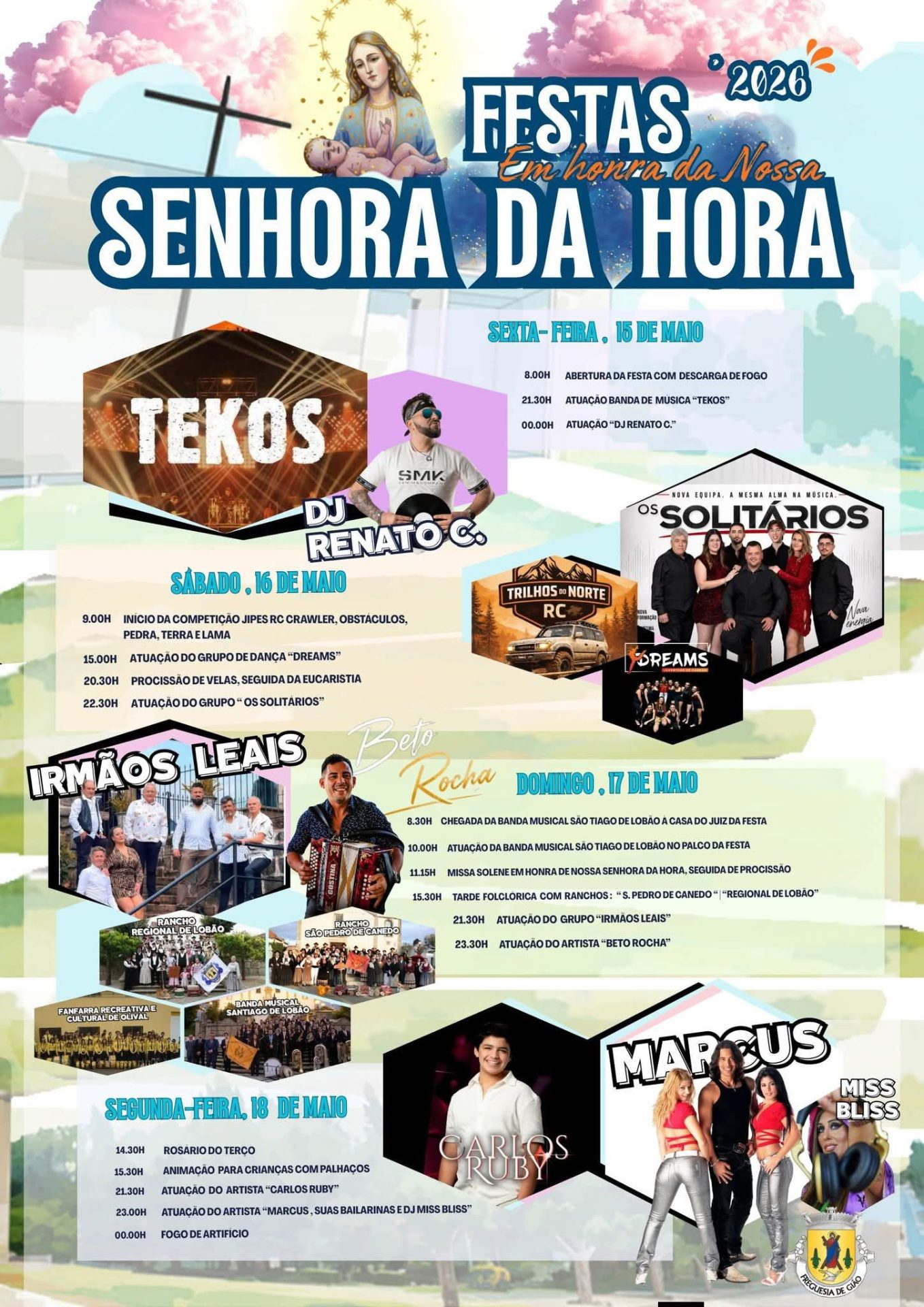 Cartaz de Festas Em Honra da Nossa Sr.ª da Hora