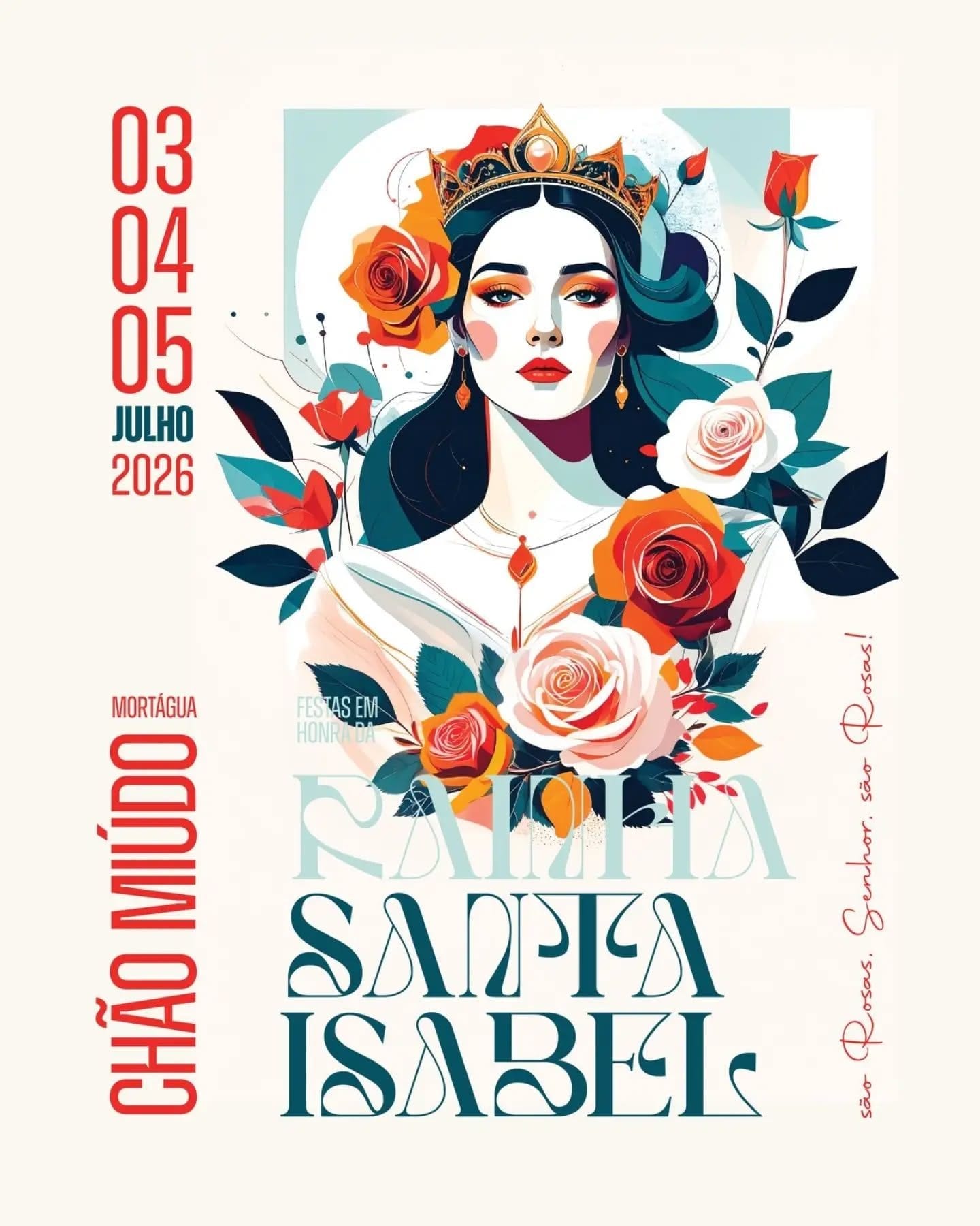Cartaz de Festas em Honra da Rainha Santa Isabel