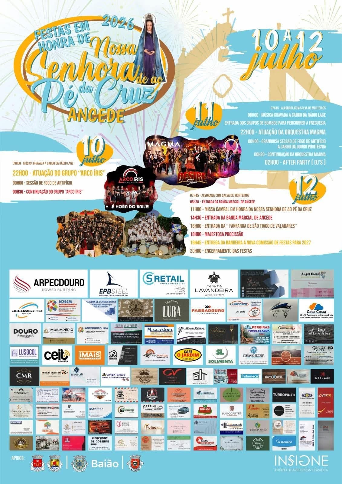 Cartaz de Festas em Honra de N.ª Sr.ª ao Pé da Cruz