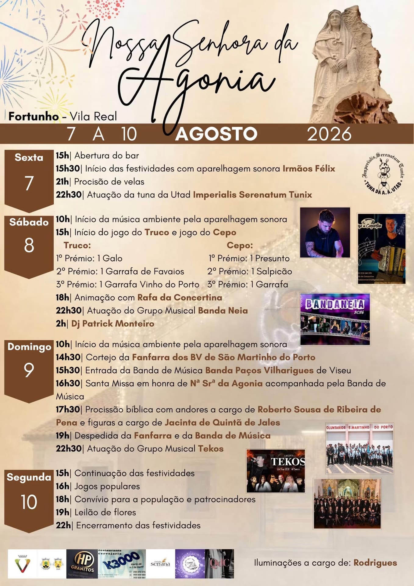 Cartaz de Festas em Honra de N.ª Sr.ª da Agonia