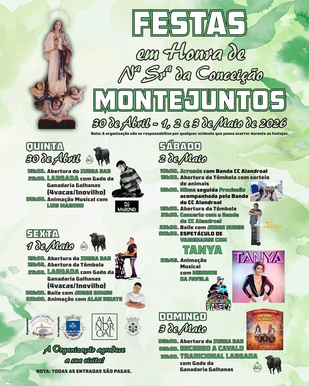 Cartaz de Festas em Honra de N.ª Sr.ª da Conceição