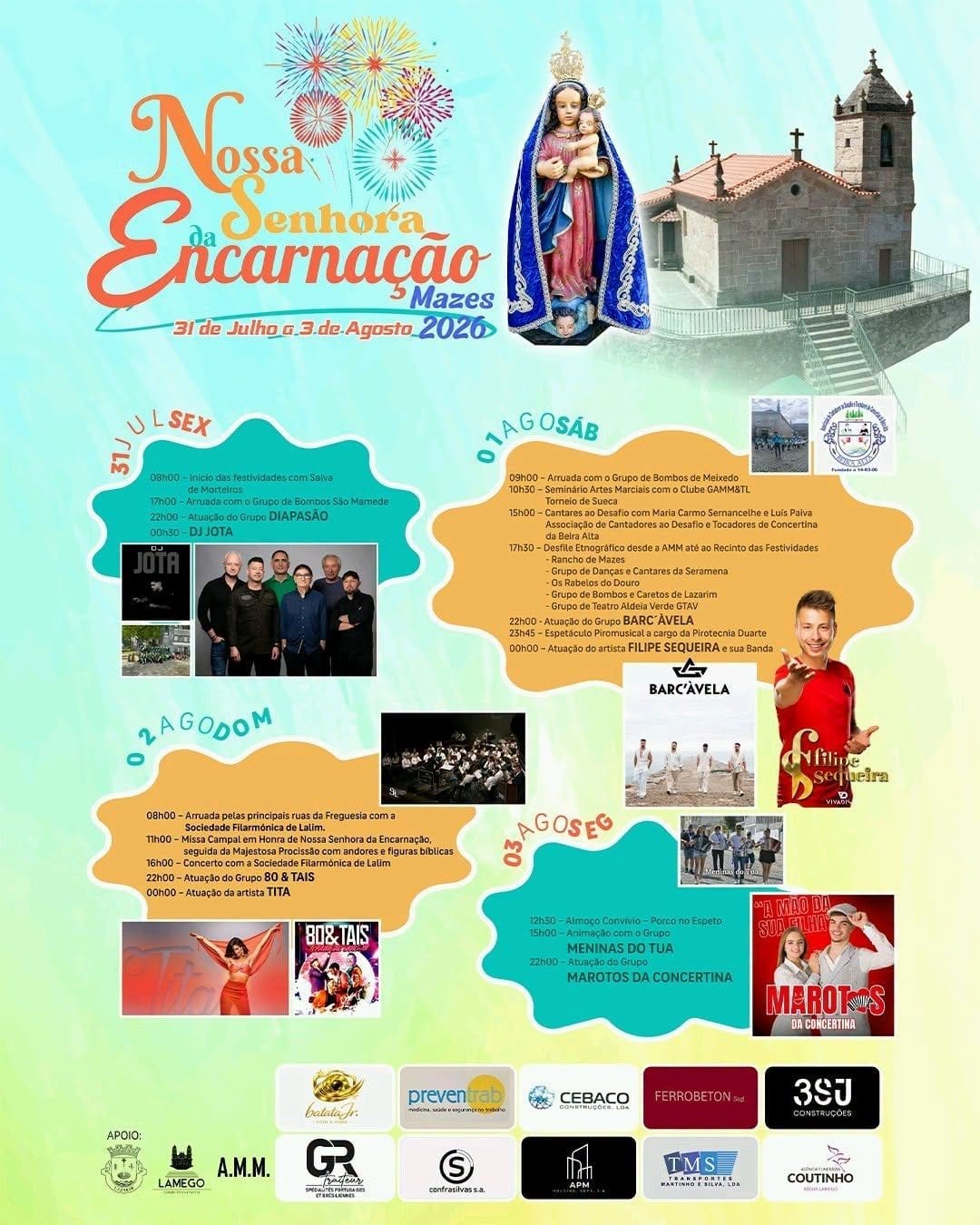 Cartaz de Festas em Honra de N.ª Sr.ª da Encarnação