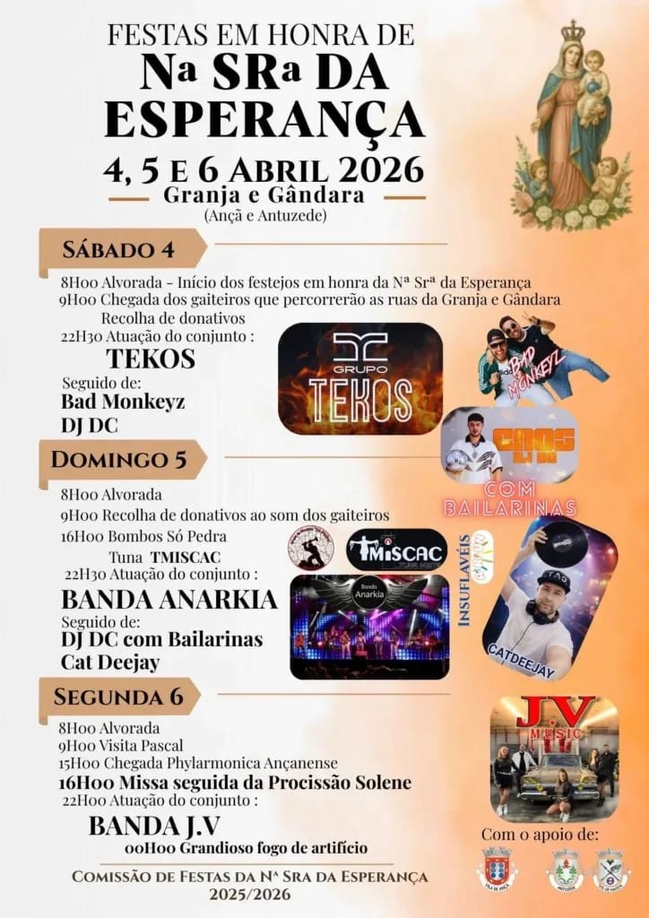 Cartaz de Festas em Honra de N.ª Sr.ª da Esperança