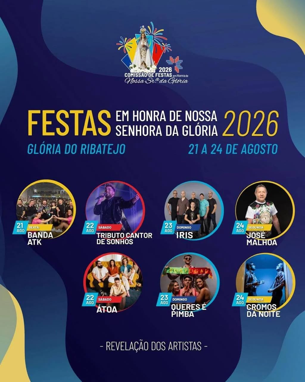 Cartaz de Festas em Honra de N.ª Sr.ª da Glória
