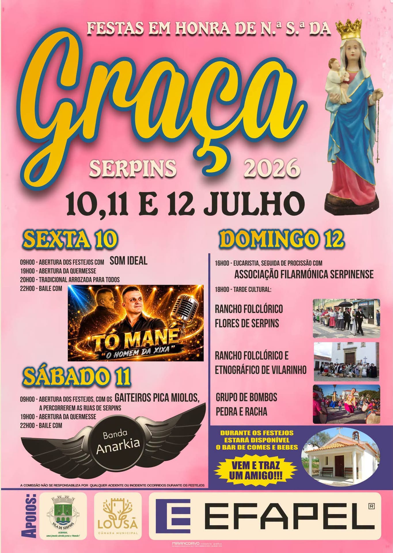 Cartaz de Festas em Honra de N.ª Sr.ª da Graça
