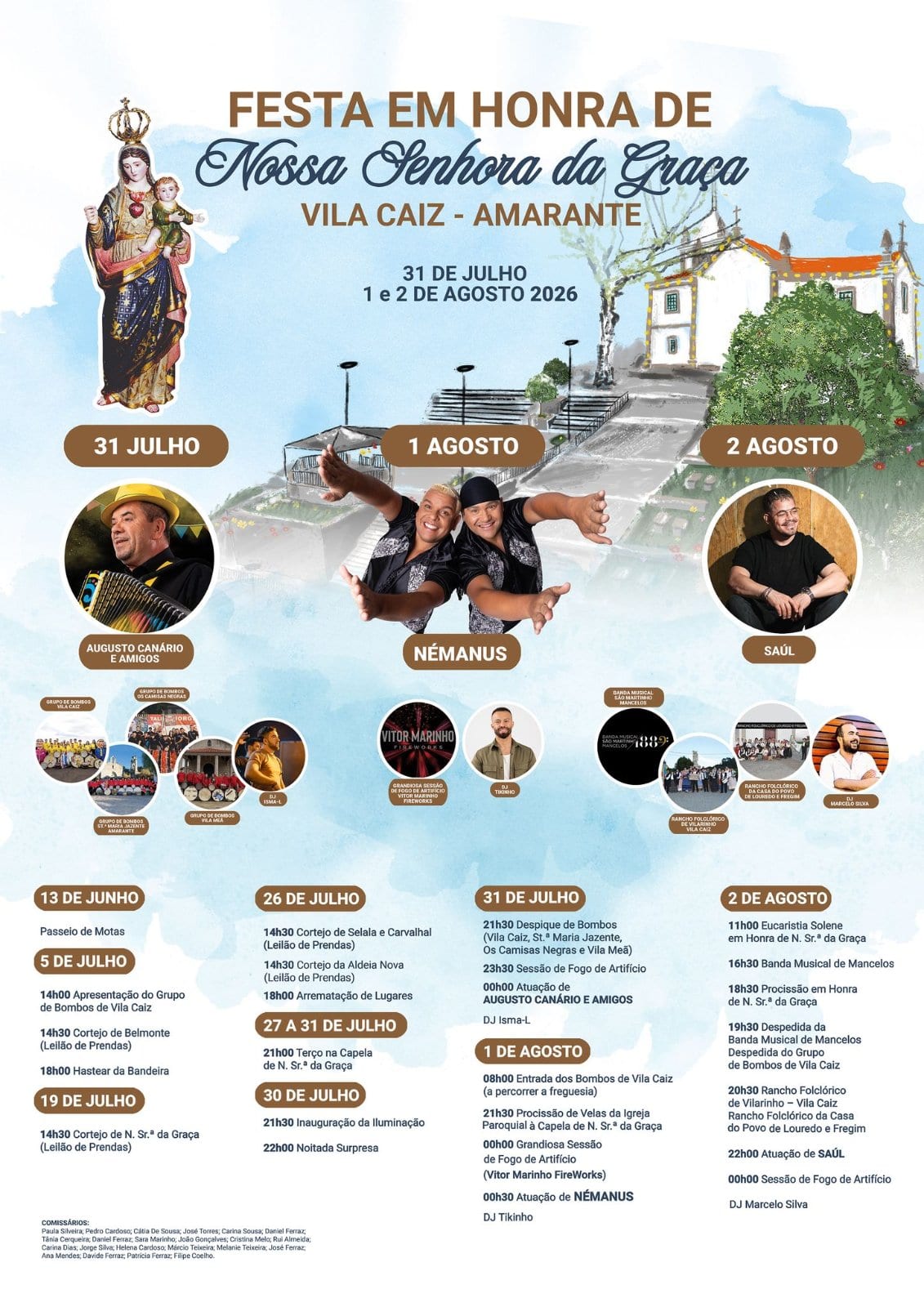 Cartaz de Festas em Honra de N.ª Sr.ª da Graça