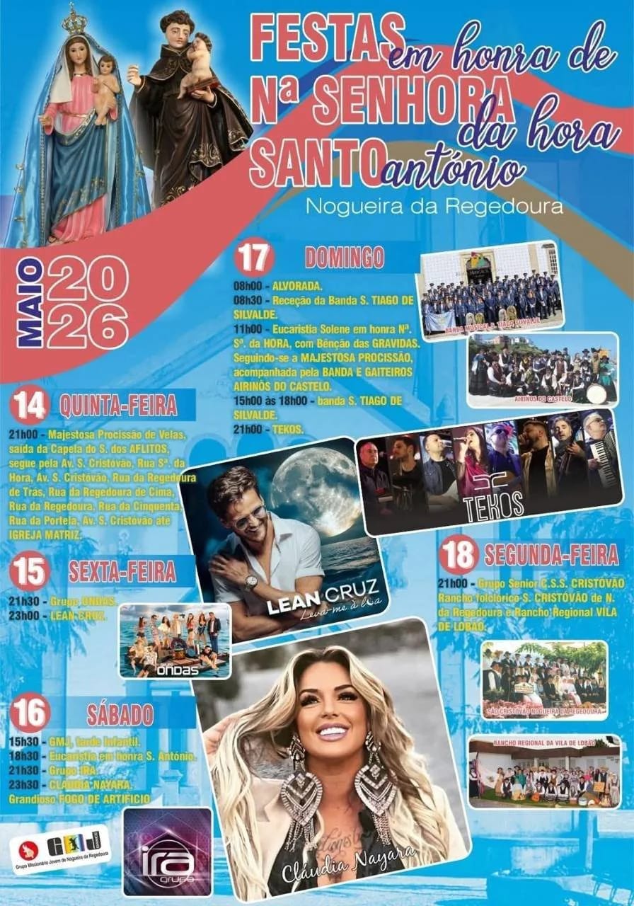 Cartaz de Festas em Honra de N.ª Sr.ª da Hora e Santo António