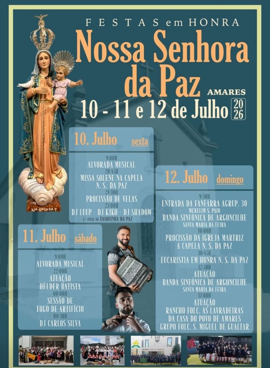 Cartaz de Festas em Honra de N.ª Sr.ª da Paz