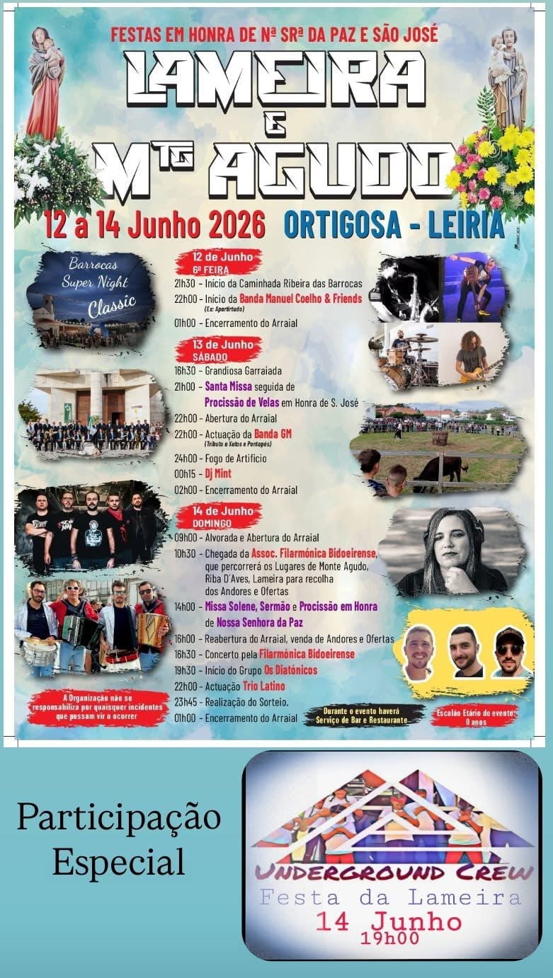 Cartaz de Festas em Honra de N.ª Sr.ª da Paz e São José