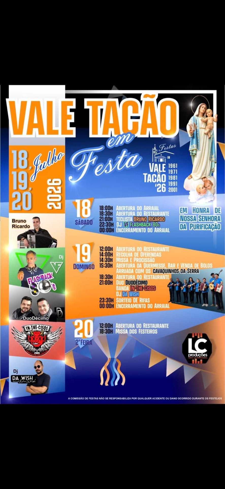 Cartaz de Festas em Honra de N.ª Sr.ª da Purificação