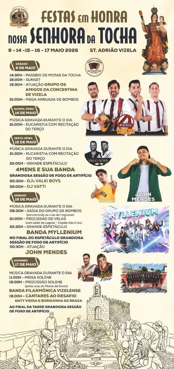 Cartaz de Festas em Honra de N.ª Sr.ª da Tocha