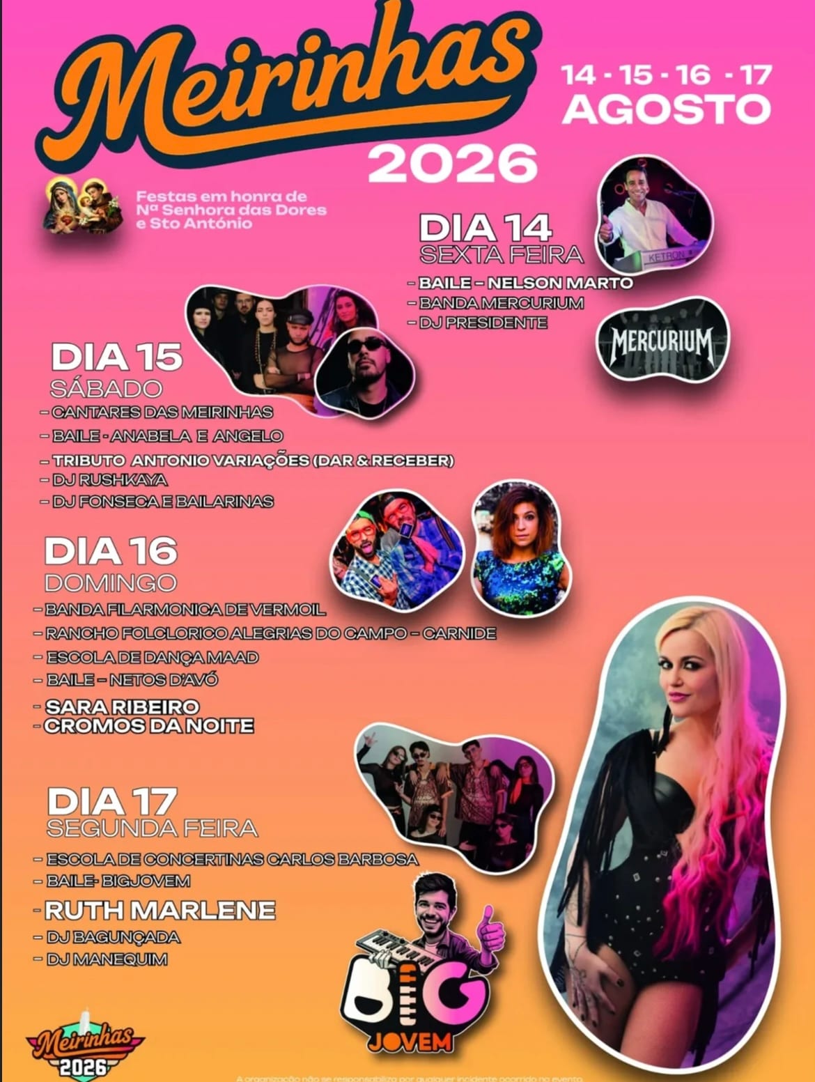 Cartaz de Festas em Honra de N.ª Sr.ª das Dores e St. António