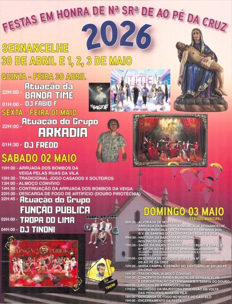 Cartaz de Festas em Honra de N.ª Sr.ª de Ao Pé da Cruz