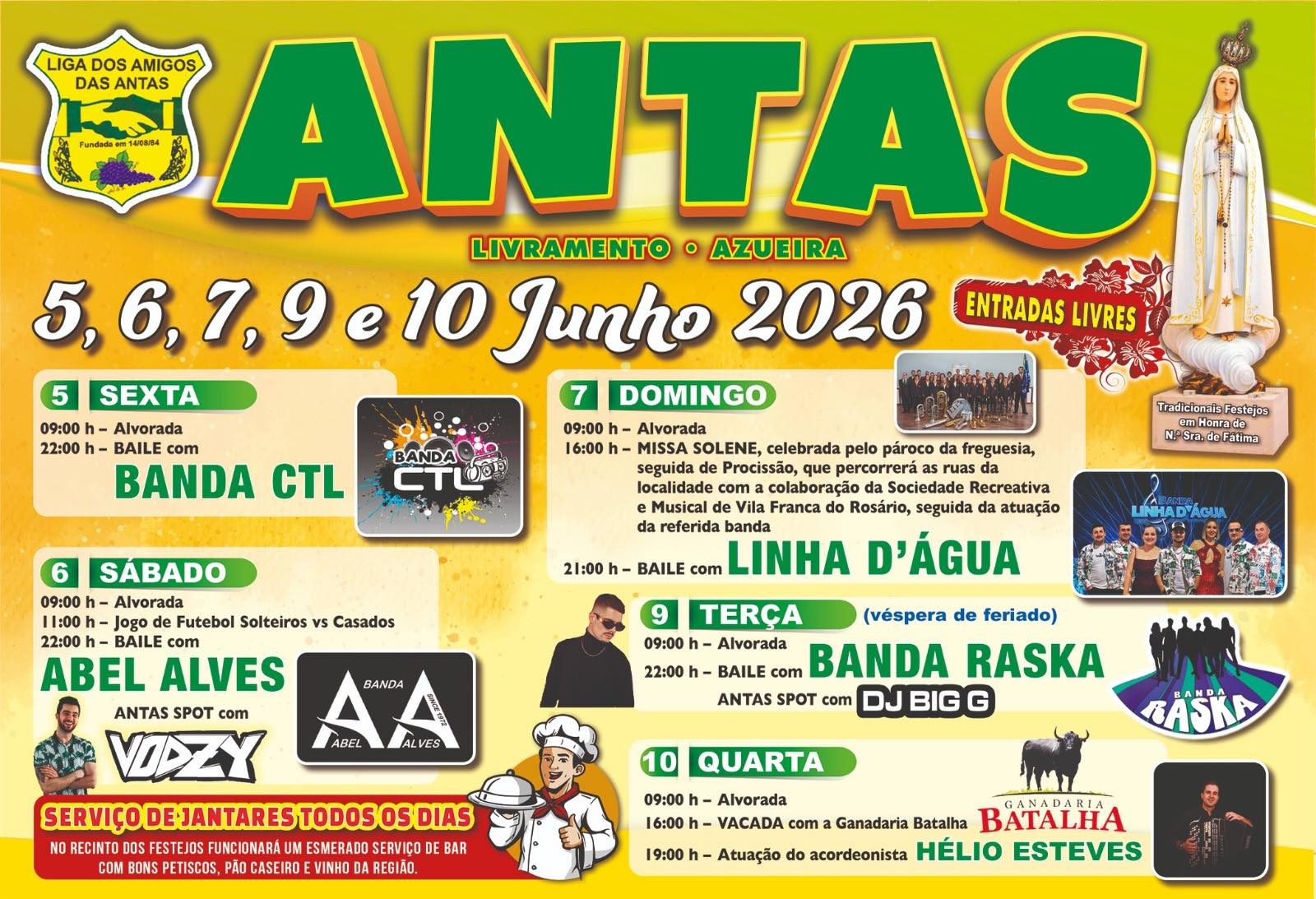 Cartaz de Festas em Honra de N.ª Sr.ª de Fátima