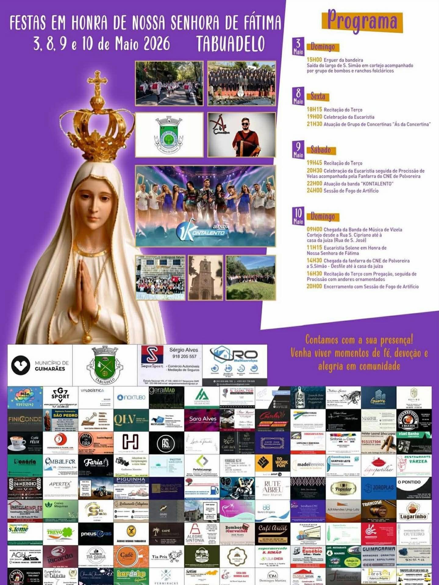Cartaz de Festas em Honra de N.ª Sr.ª de Fátima