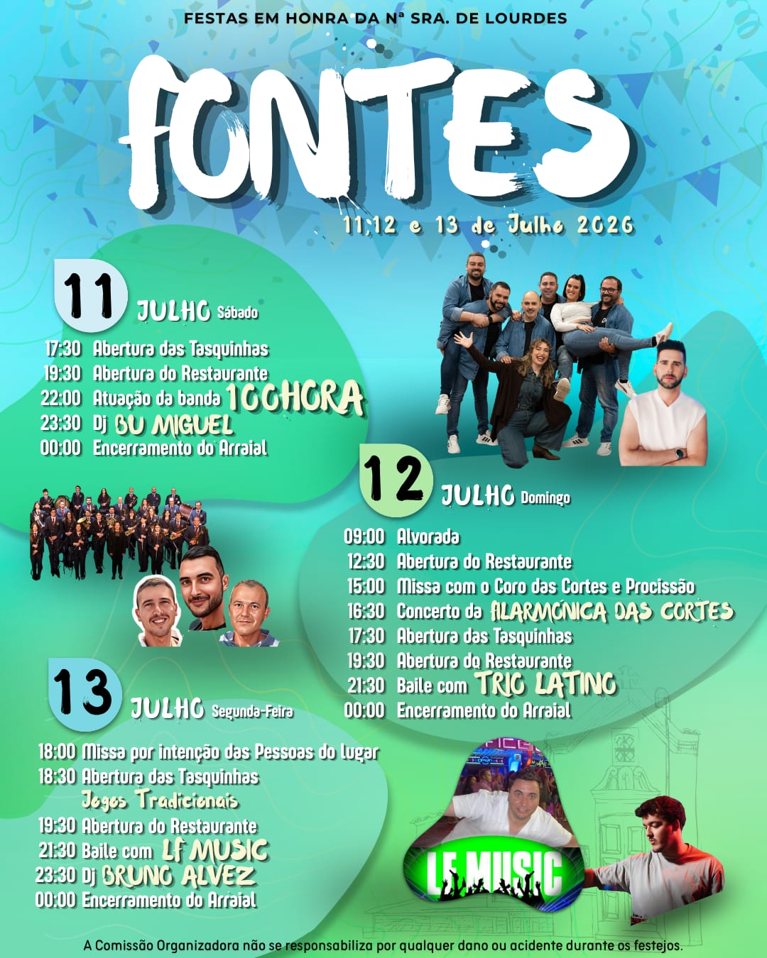 Cartaz de Festas em Honra de N.ª Sr.ª de Lourdes