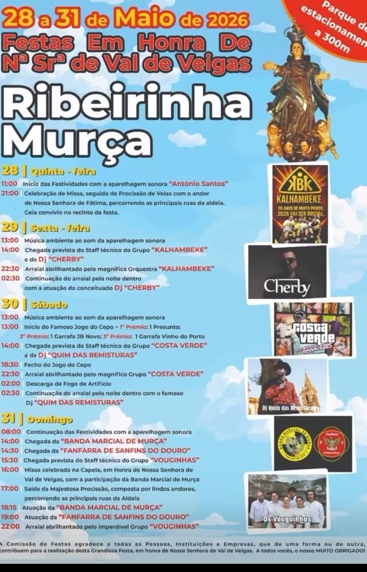 Cartaz de Festas em Honra de N.ª Sr.ª de Val de Veigas
