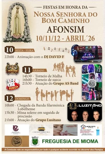 Cartaz de Festas em Honra de N.ª Sr.ª do Bom Caminho