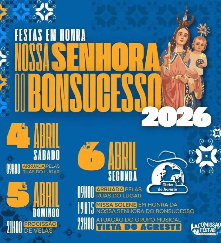 Cartaz de Festas em Honra de N.ª Sr.ª do Bonsucesso