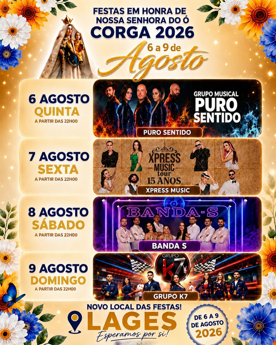 Cartaz de Festas em Honra de N.ª Sr.ª do Ó