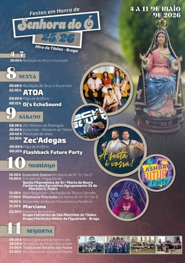 Cartaz de Festas em Honra de N.ª Sr.ª do Ó