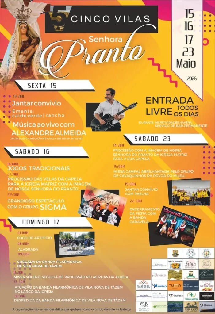 Cartaz de Festas em Honra de N.ª Sr.ª do Pranto