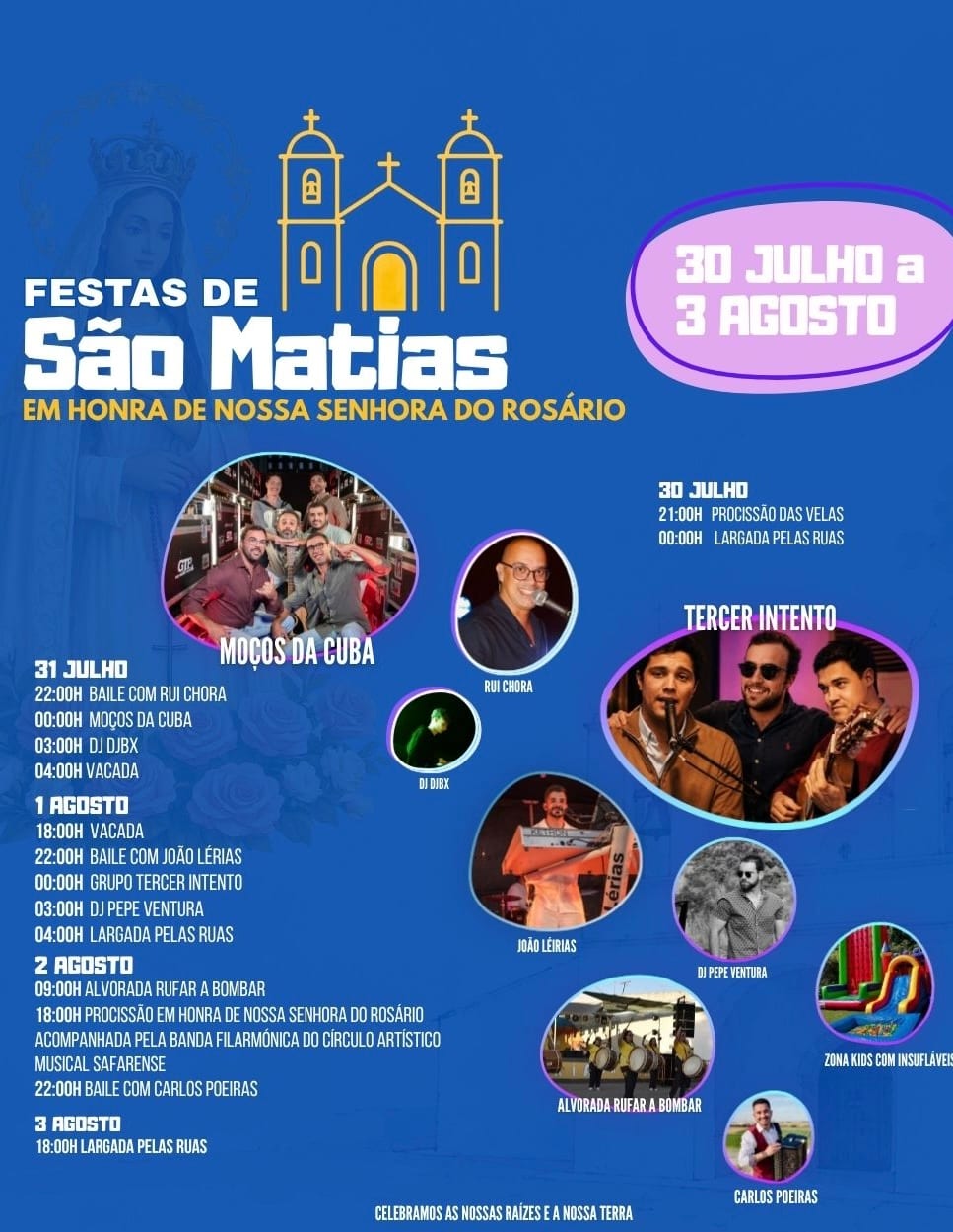 Cartaz de Festas em Honra de N.ª Sr.ª do Rosário