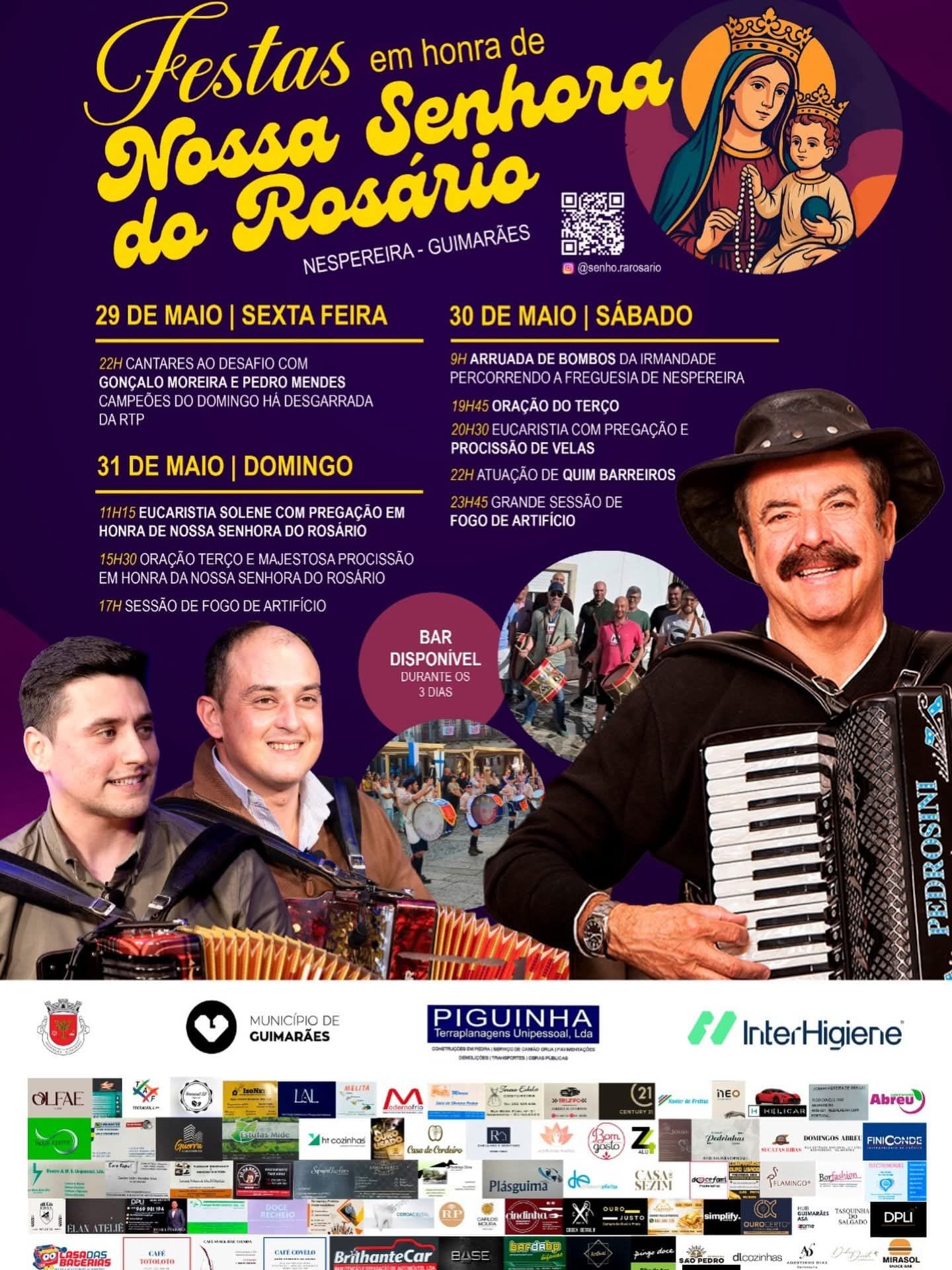 Cartaz de Festas em Honra de N.ª Sr.ª do Rosário