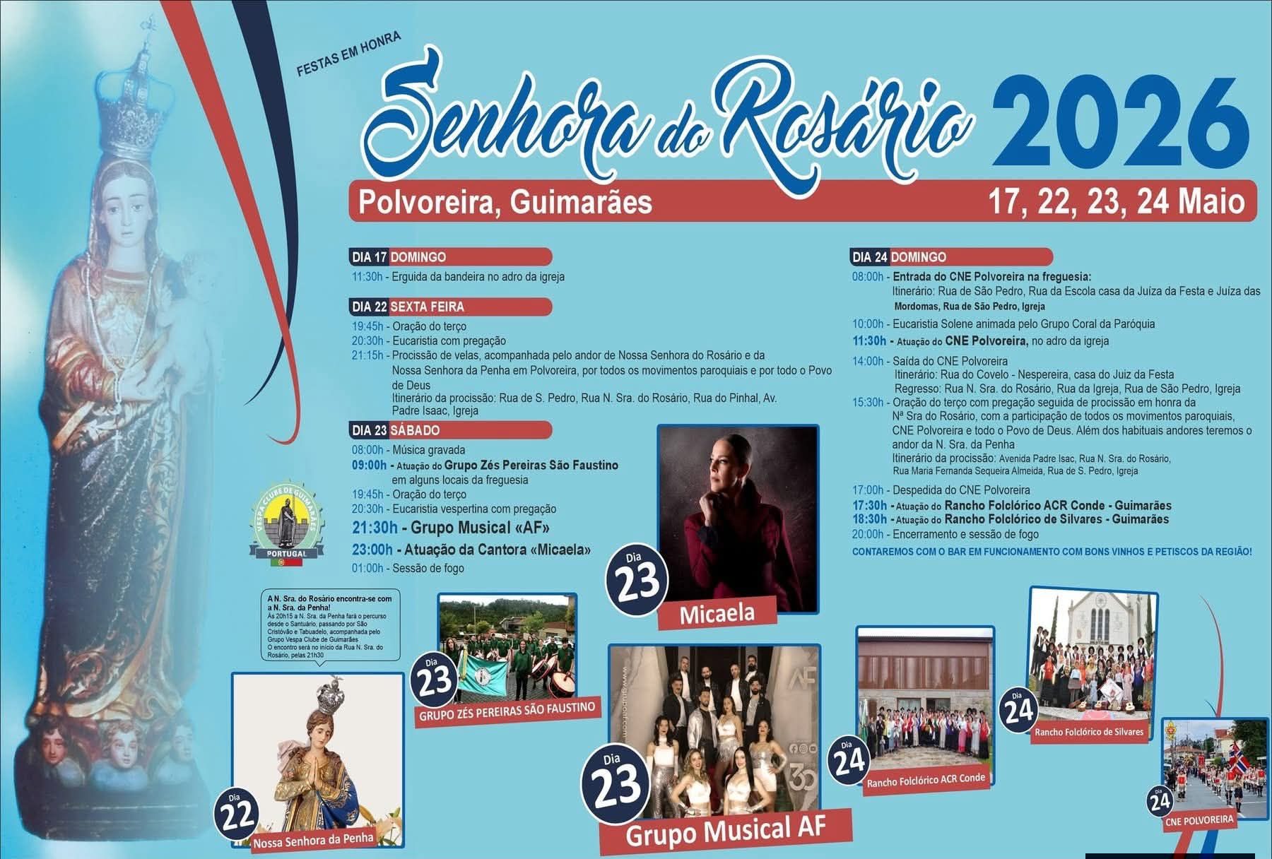 Cartaz de Festas em Honra de N.ª Sr.ª do Rosário