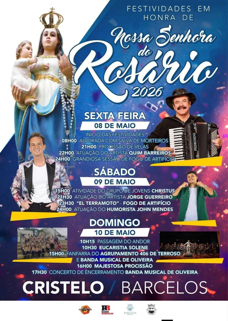 Cartaz de Festas em Honra de N.ª Sr.ª do Rosário