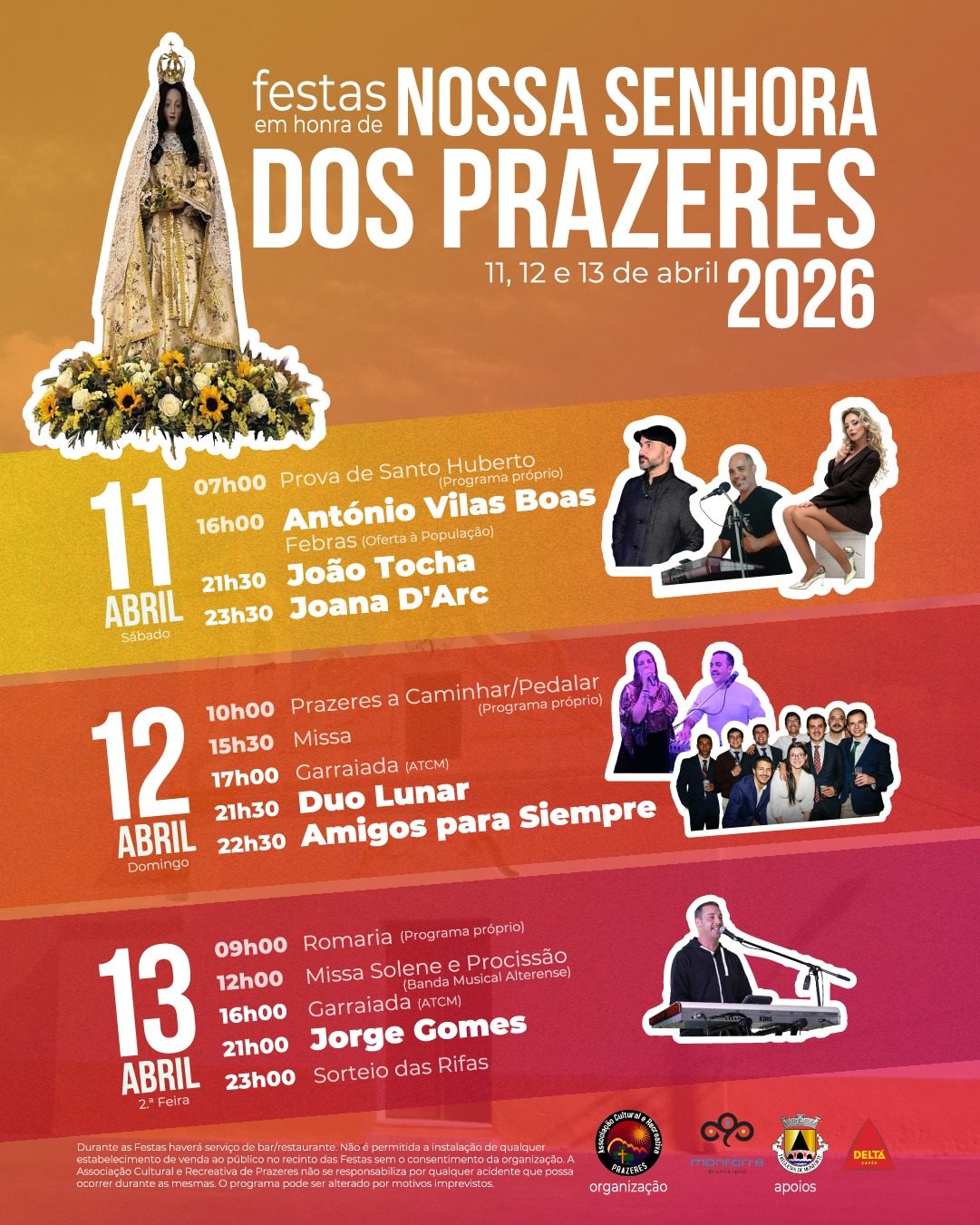 Cartaz de Festas em Honra de N.ª Sr.ª dos Prazeres