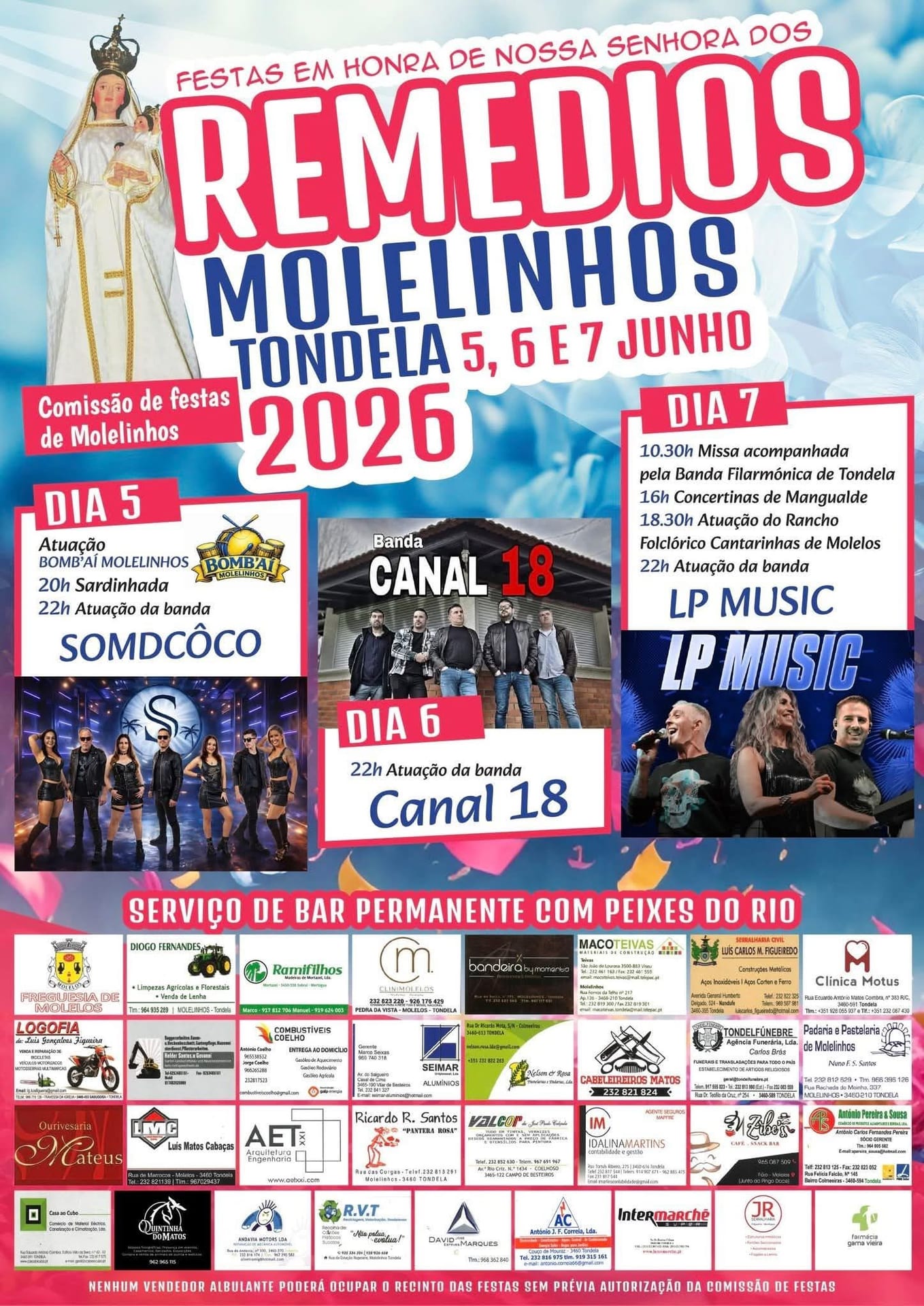 Cartaz de Festas em Honra de N.ª Sr.ª dos Remédios
