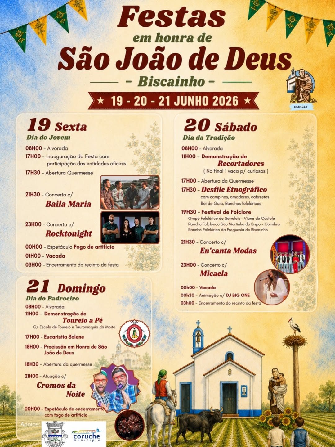 Cartaz de Festas em Honra de S. João de Deus