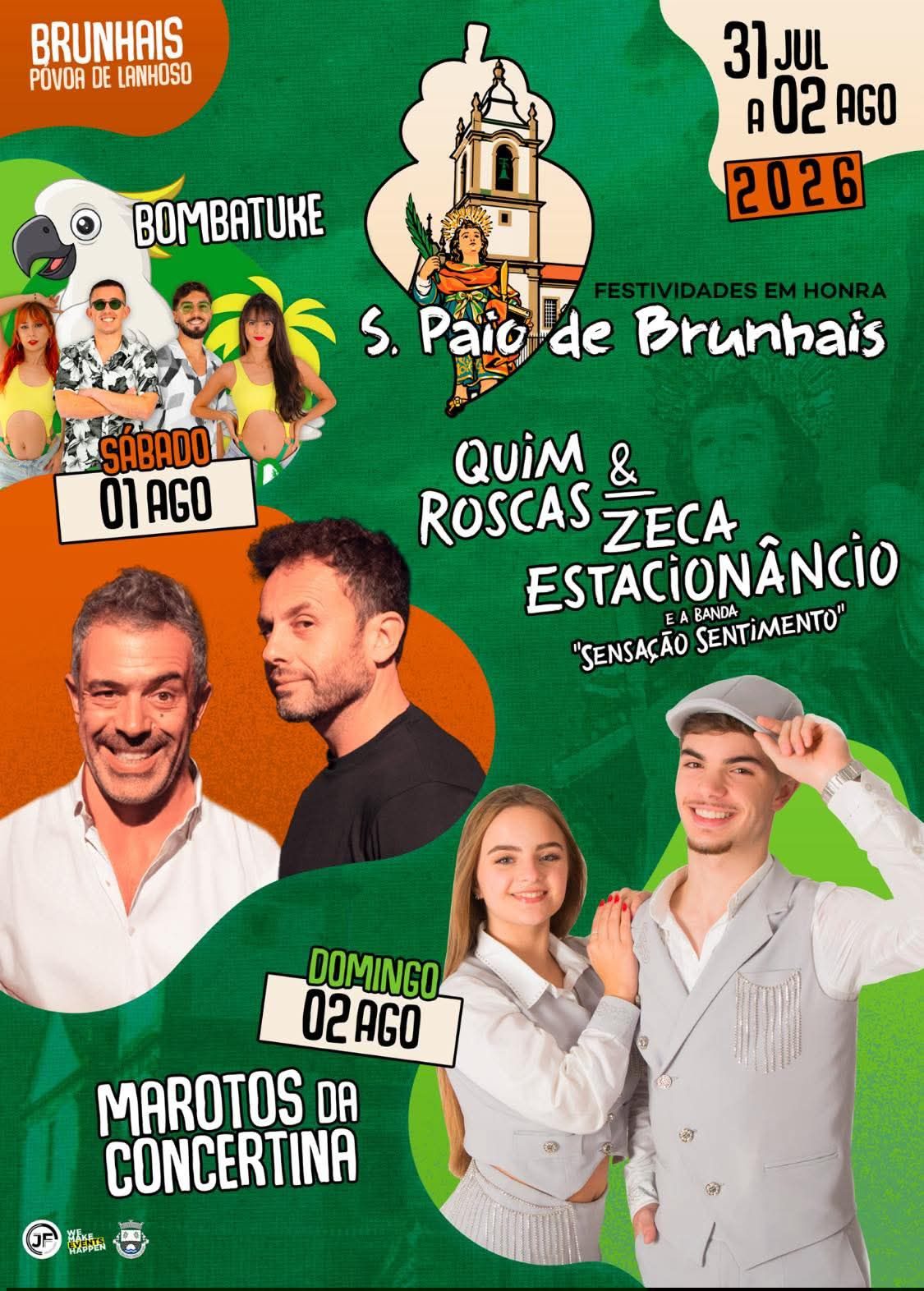 Cartaz de Festas em Honra de S. Paio de Brunhais