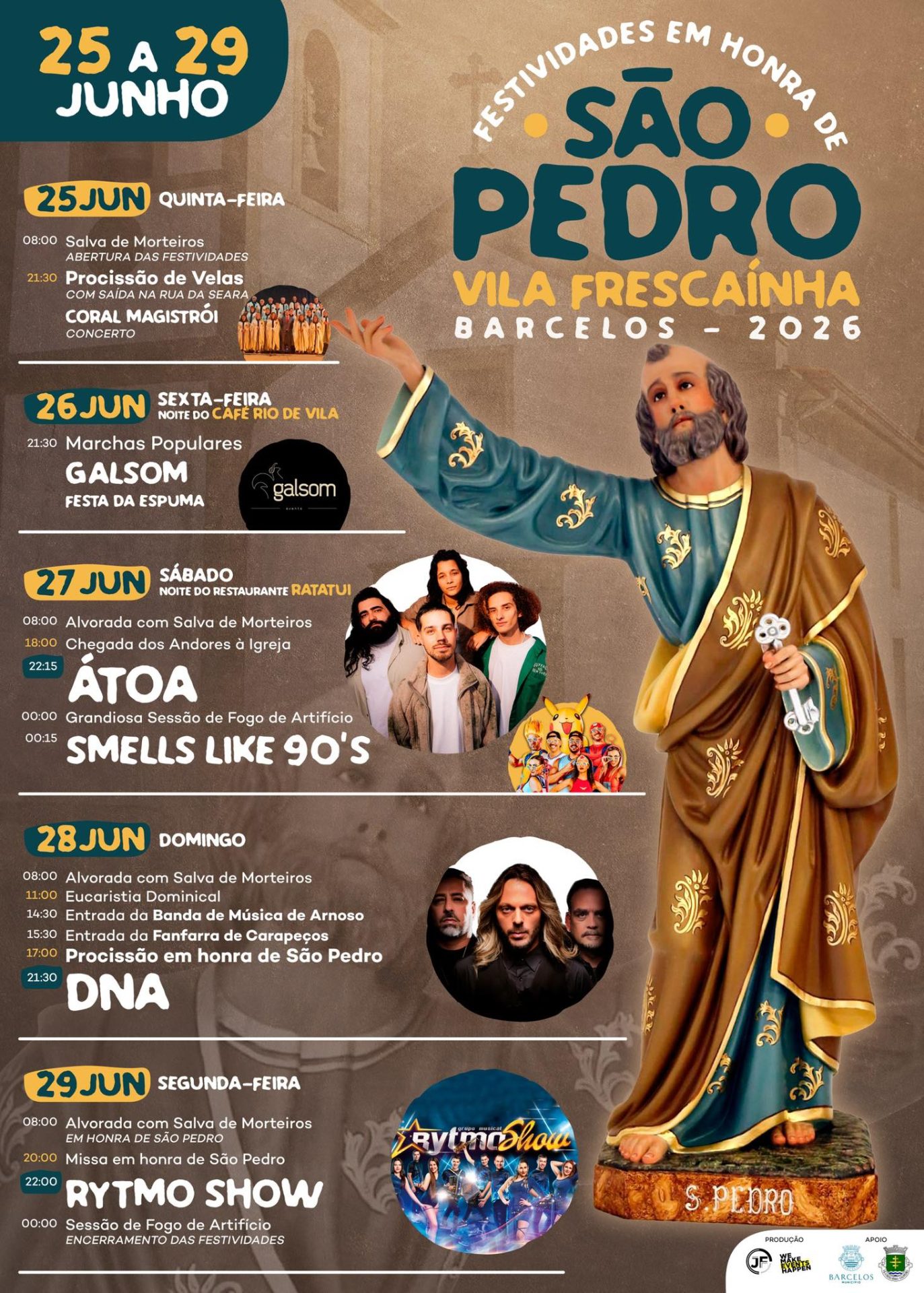Cartaz de Festas em Honra de S. Pedro