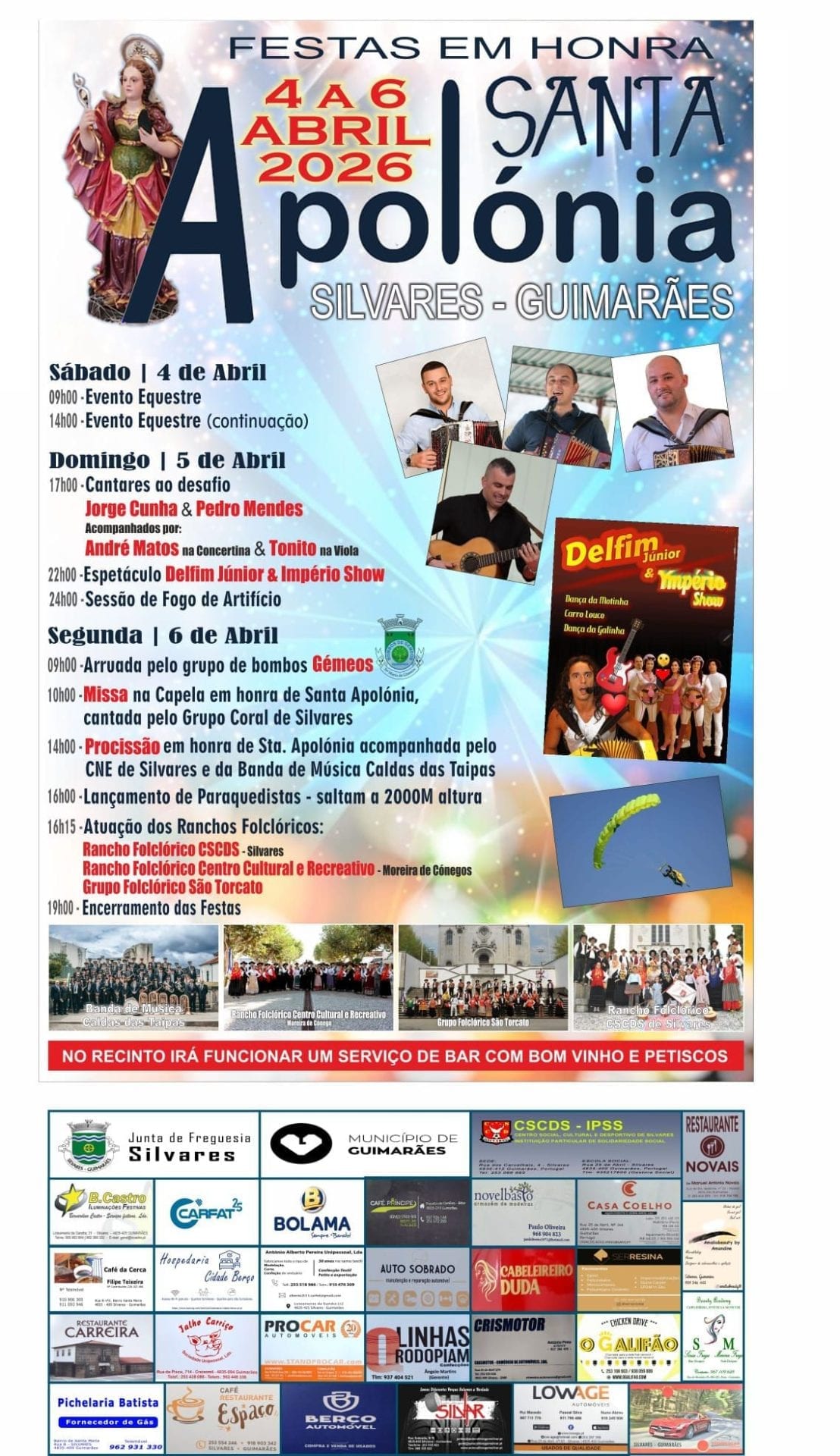 Cartaz de Festas em Honra de Santa Apolónia