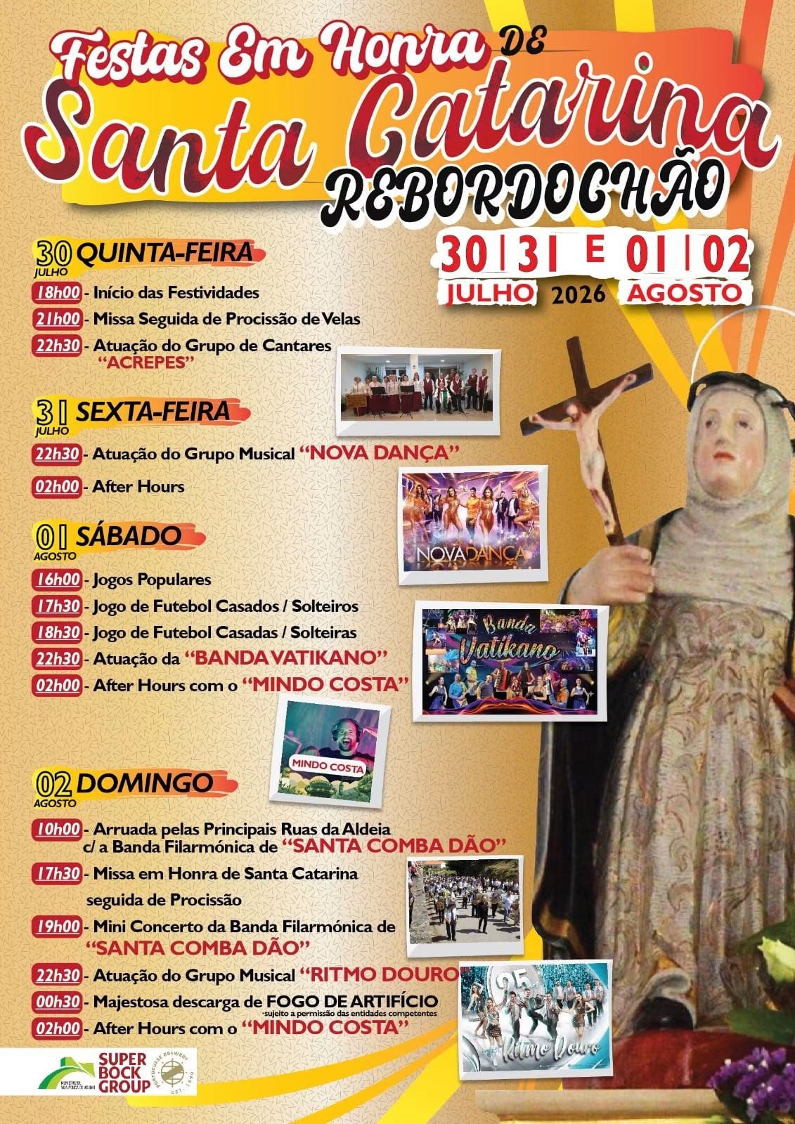 Cartaz de Festas em Honra de Santa Catarina