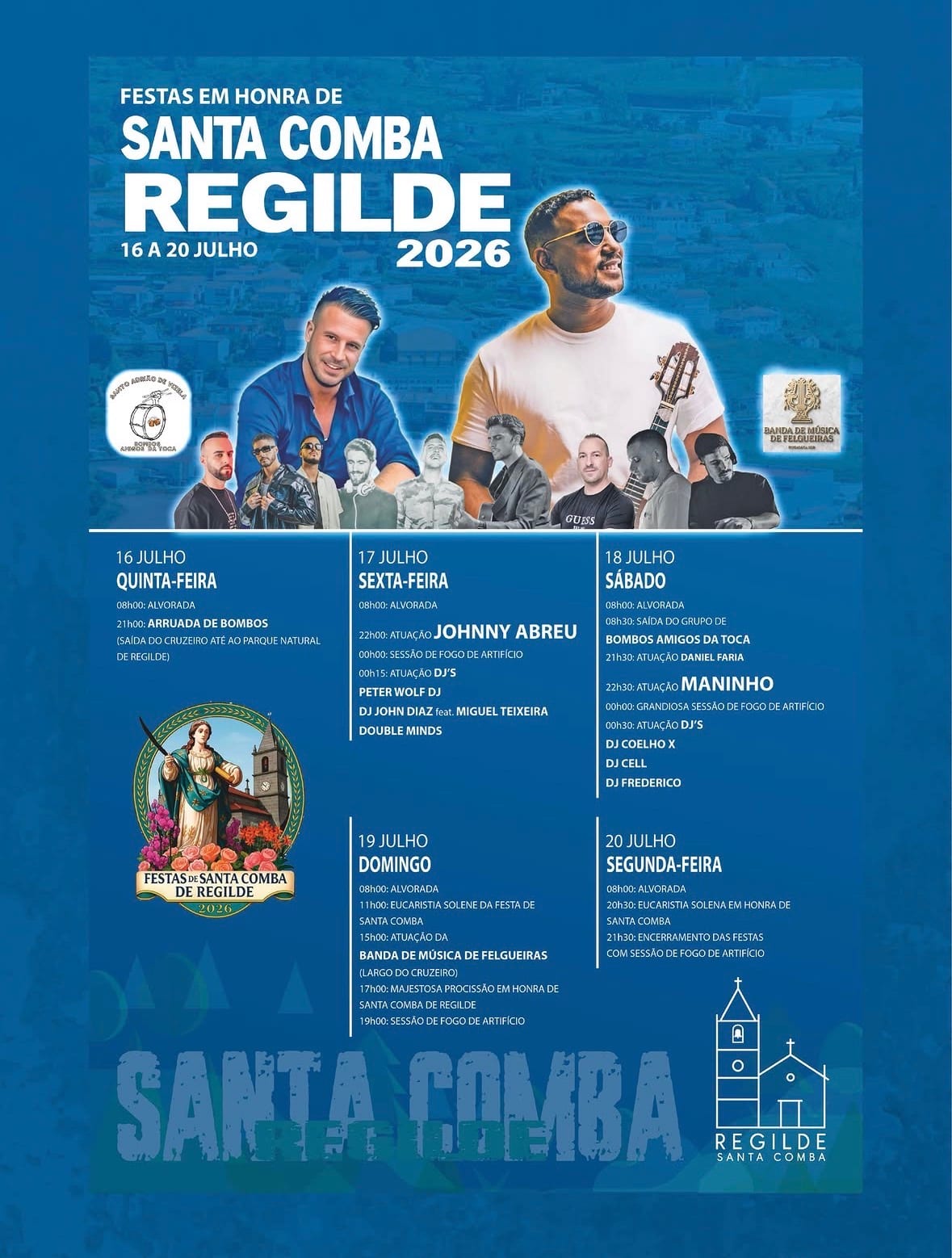 Cartaz de Festas em Honra de Santa Comba
